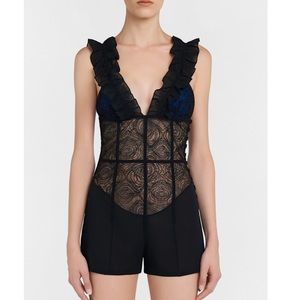 La Perla silk georgette romper